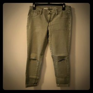 Mossimo army green skinny jean